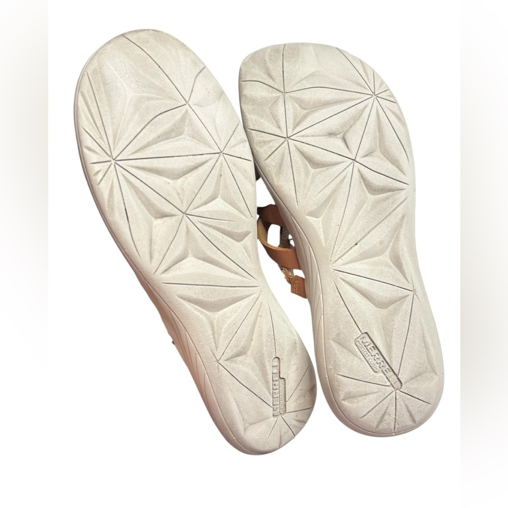 Merrell Women’s Duskair Seaway Post straps Sandal‎ in Natural Tan size 8 - Picture 3 of 12
